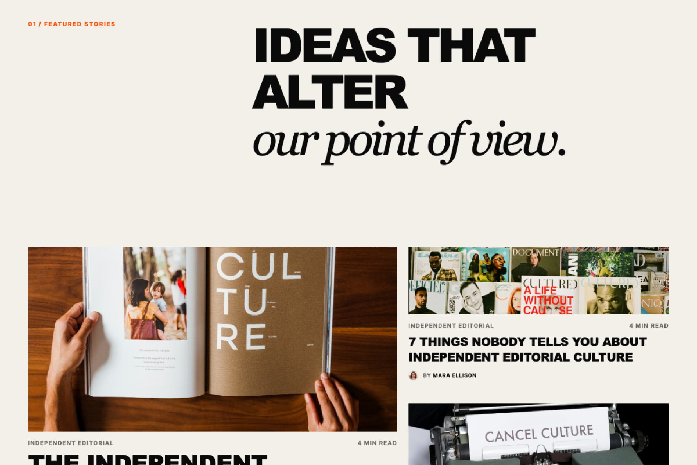 Home Editorial