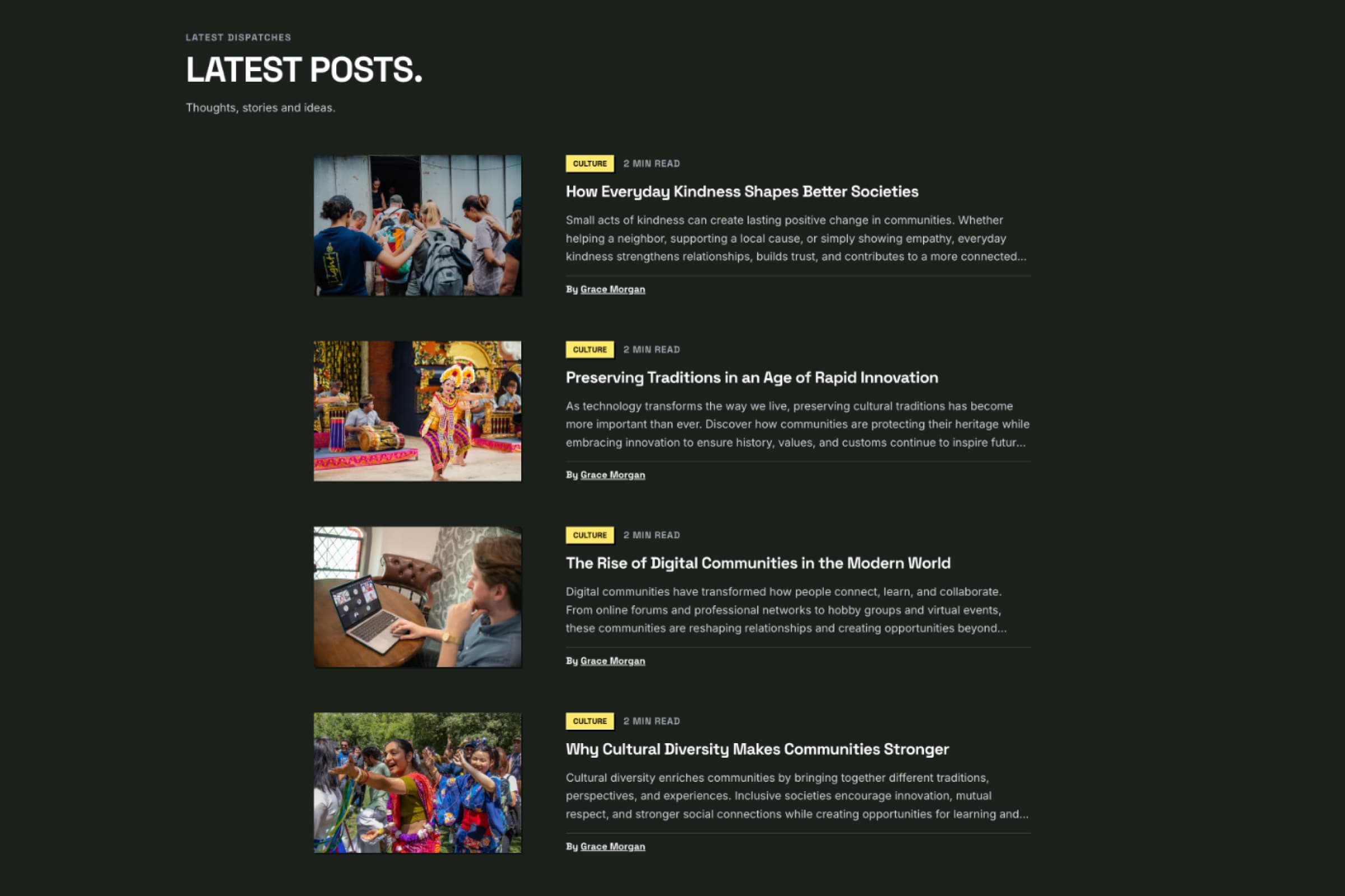 List Layout